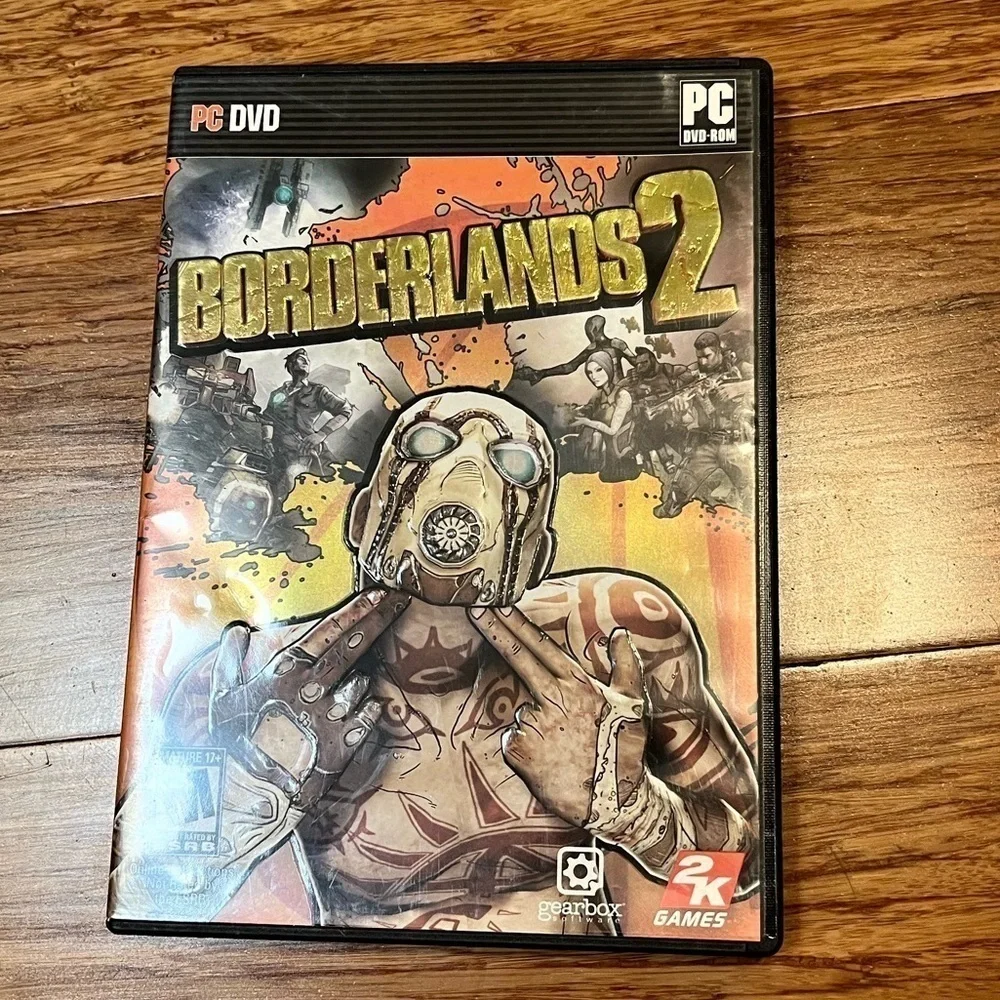 Borderlands 2 DVD disc and case and booklet for PC. Great condition